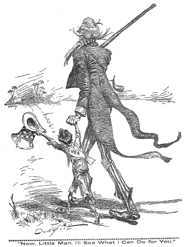 This image appeared in the New York Journal on April 20, 1898.