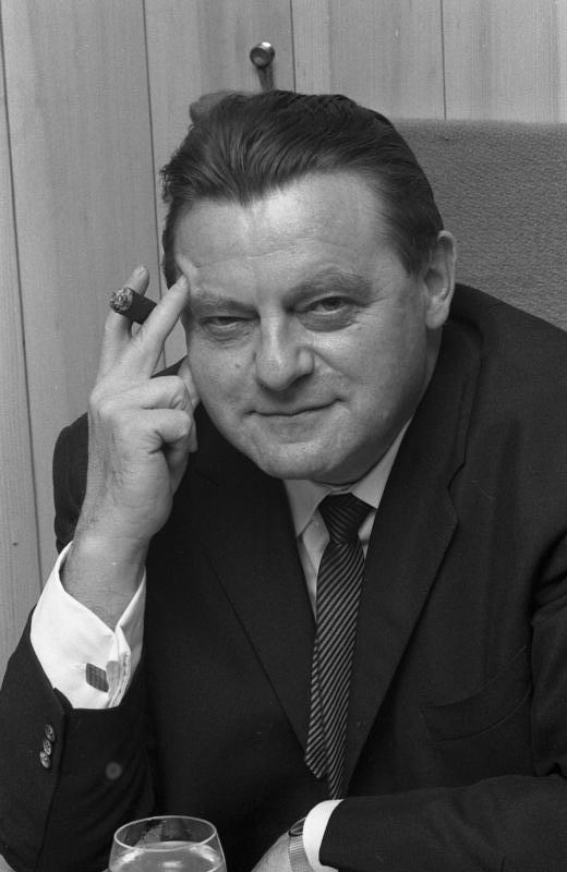 Defense Minister Franz Josef Strauss in 1956.