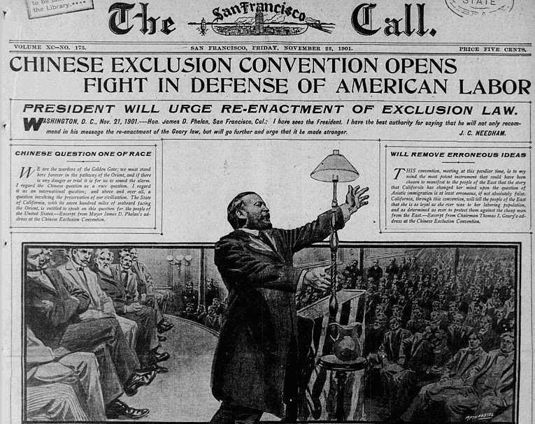 Front page of The San Francisco Call from November 20, 1901.