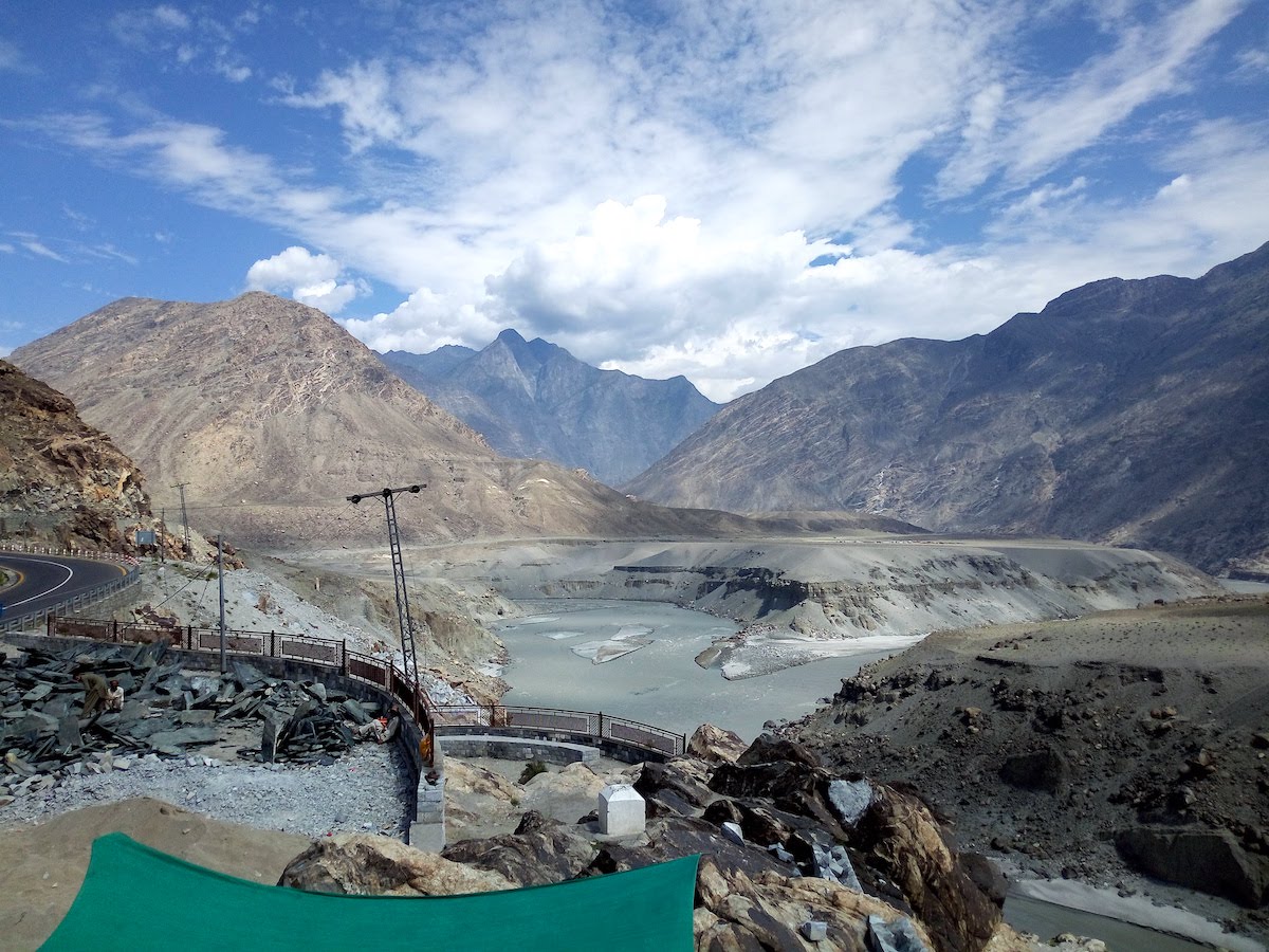 The convergence of the Himalayan, Karakorum, and Hindu Kush mountains.