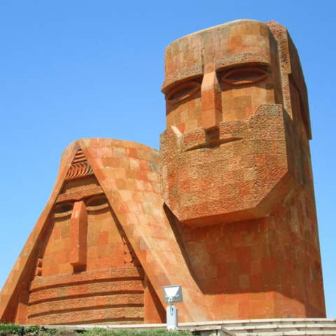 We Are Our Mountains (Tatik u Papik) Monument, Stepanakert.