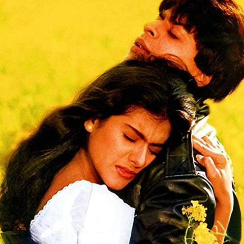 Film poster for Dilwale Dulhaniya Le Jayenge (1995).