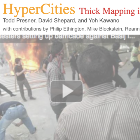 HyperCities Website Header with logo.